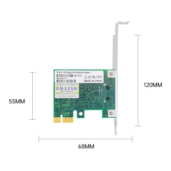 EB-LINK intel I210芯片PCI-E X1千兆单电口桌面台式机有线网卡服务器支持linux升级版