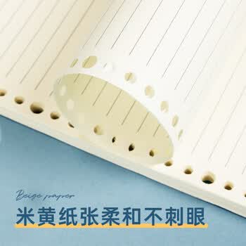 得力（deli）B5/60张活页本笔记本作业本线圈本记事本大容量考研错题本透明方格内芯HB560-6