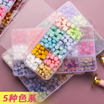 苏拉达（Surada）火漆印章蜡粒10色 火漆印章套装火漆蜡粒儿童diy创意火星印章蜡粒 火气印章蜡粒全套便宜HQ086