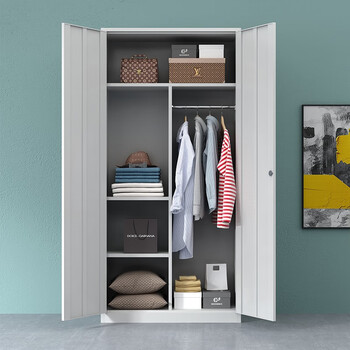 中伟更衣柜员工柜储物柜大衣柜铁皮柜寄存柜二门更衣柜加厚定制款