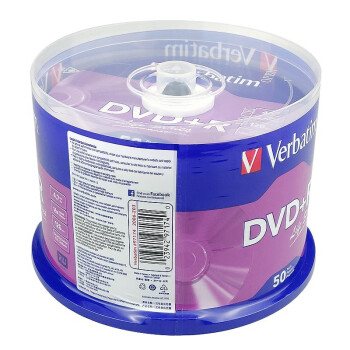 威宝verbatim 原装行货  16速 4.7G DVD+R碟片 空白光盘 50片桶装 dvd刻录光盘