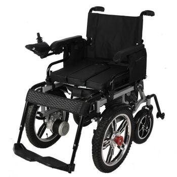 电动轮椅车可折叠轻便老人车全自动躺四轮代步车买菜车二代升级大轮