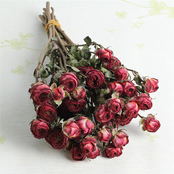 干花花束玫瑰花ins北欧风小清新家居蔷薇花花束办公摆设客厅装饰巧克力泡泡30朵花头不含纸袋干树枝 图片价格品牌报价 京东