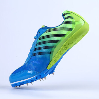 劲风8钉钉鞋田径短跑男中考高考体育专用田径钉鞋百米训练400 蓝色