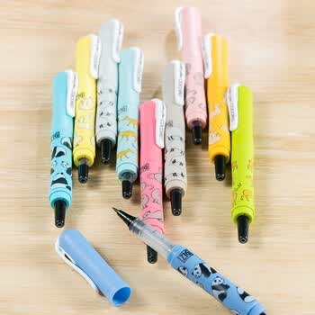 吴竹（KURETAKE）文具大赏进口ZIG COCOIRO美文字限定套装蓝色熊猫LPCR010-P48S