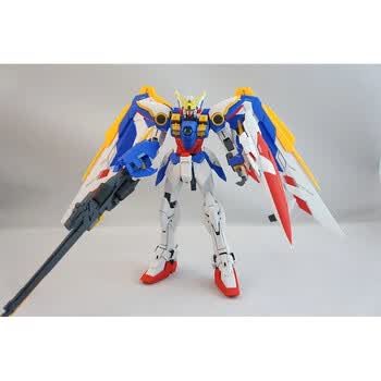万代(bandai)大班mg掉毛飞翼高达模型红异端mb强袭自由独角兽机甲拼装