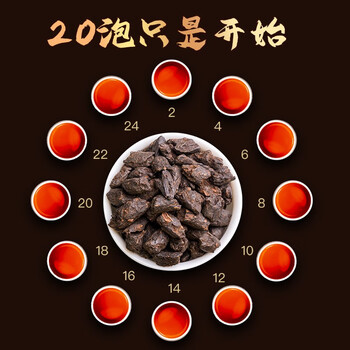 福东顺 茶叶 十年陈云南古树茶化石普洱熟茶茉莉碎银子礼盒装500g送礼