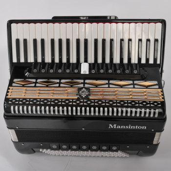 Mansinton美国曼斯顿Mansinton出口手风琴初学考级专业演奏60/96/120四排簧 四排簧黑873黑色