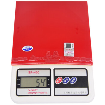 729 天翼套胶 乒乓球胶皮 乒乓球拍反胶粘性 红色42度