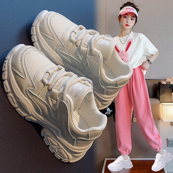 季回力休女童运动鞋夏季新款儿童休闲老爹鞋中大童女孩春秋防滑跑步鞋