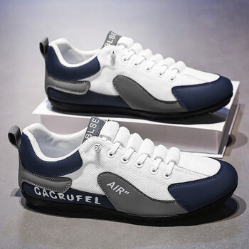 宇百伦男鞋夏季透气百搭休闲阿甘小白运动板鞋青少年一脚蹬开车豆豆潮