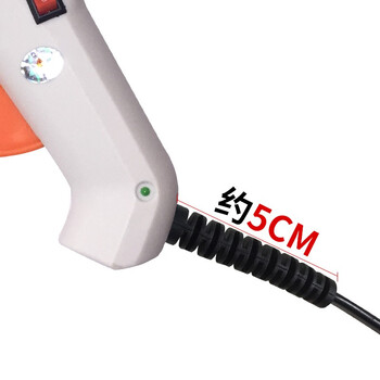 索厉 热熔胶枪大号10-80W胶棒用11MM 适用电脑组装/工艺维修/手工制作，带开关/标配10根胶棒/SL-RQ80(白色)