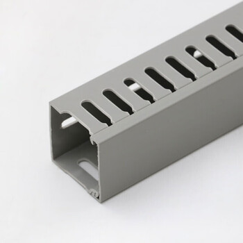 4040灰色塑料pvc行线槽配电柜走线槽光纤网线理线槽明装pvc线槽