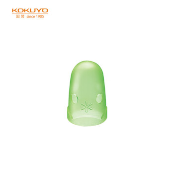 国誉(KOKUYO)进口点钞手指套学生办公财务翻页帽型指套 中号14.5*25mm3个 绿色 MEKU-26TG