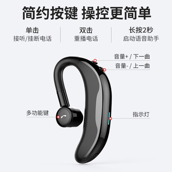 音迈 F610无线蓝牙耳机单耳不入耳挂耳式耳麦运动车载听歌跑步司机适用苹果华为小米OPPO手机电脑 音迈 F610无线蓝牙耳机单耳不入耳挂耳式耳麦运动车载听歌跑步司机适用苹果华为小米OPPO手机电脑