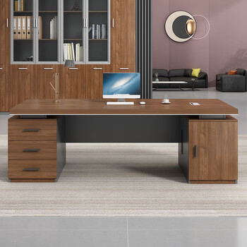 遇造办公桌家具经理桌主管办公室桌老板桌大班台 1.8*0.8米老板桌	