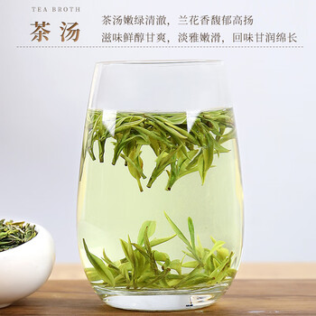 新旭堂安吉白茶茶叶新茶明前嫩芽绿茶高山春茶自饮单罐散装茗茶125g