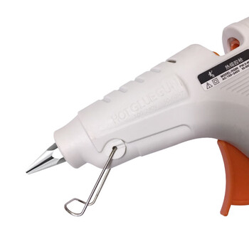 索厉 热熔胶枪大号10-80W胶棒用11MM 适用电脑组装/工艺维修/手工制作，带开关/标配10根胶棒/SL-RQ80(白色)