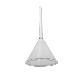 弋科仪(YIKEYI)玻璃漏斗三角漏斗短颈长颈过滤锥形透明漏斗化学实验用品 玻璃漏斗90mm(1个) 
