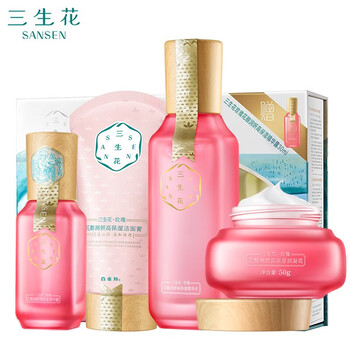 三生花 三生花洁水精华面霜 玫瑰花酿高保湿水润4件套（洁面膏+精华水+精华露+润凝霜）【图片 价格 品牌 报价】-京东