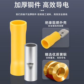 安达通 管型全绝缘中间接线端子 BV导线连接器冷压铜管长形接头 专用压线钳 安达通 管型全绝缘中间接线端子 BV导线连接器冷压铜管长形接头 专用压线钳