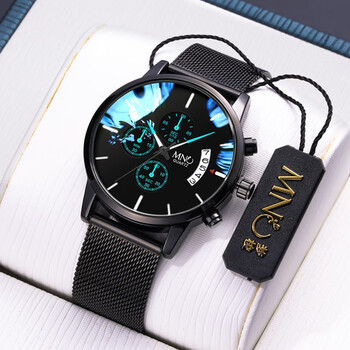 mno男士手表男学生机械风石英表初中生中学生高中生考试专用防水国表