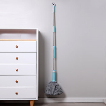 美丽雅拧水拖把40cm杆长125cm2拖头旋转免手洗吸水家用老式懒人地拖墩布 美丽雅拧水拖把40cm杆长125cm2拖头旋转免手洗吸水家用老式懒人地拖墩布