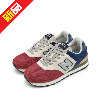 新百伦男鞋保暖透气店耐磨574酒红灰蓝系列运动鞋休闲新款保暖官nb574