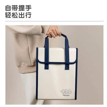 得力（deli）A4/7格竖版布质风琴包多层文件夹学生试卷收纳袋 办公文件袋资料手提包资料册 颜色随机 P51