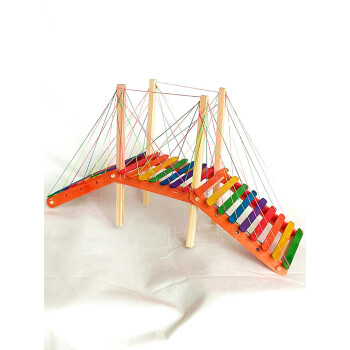 千奇梦明凡雪糕棒diy手工模型制作材料点线面立体构成线立构 桥模型