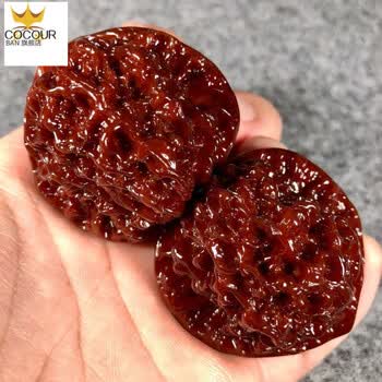 机刷包浆玉化文玩核桃官帽核桃老核桃手把件把玩核桃46mm左右 6mm左右