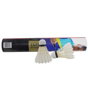 红双喜DHS鹅毛耐打羽毛球训练级EG22(12只装)