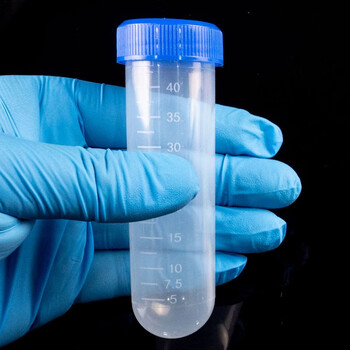 海斯迪克 HK-148 塑料离心管 带刻度EP管种子瓶 50ML圆底螺盖（50个）