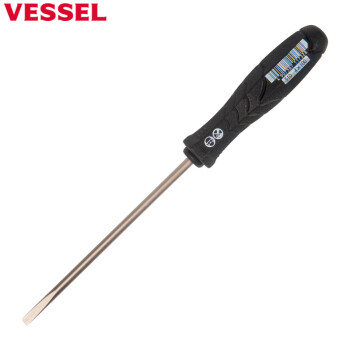 VESSEL威赛尔威威日本进口原装螺丝刀单个带强磁性起子改锥工具 510 一字 4x75mm(细杆型)