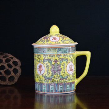 【福博】中国古玩 粉彩皿 万寿無疆 中国景徳鎮 径25.6cm 万寿无疆瓷器价格报价行情- 京东