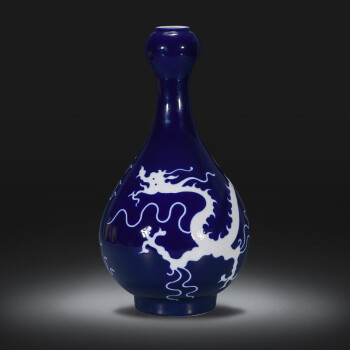 宋代彫刻龍紋梅瓶景徳鎮 花瓶 現代工芸品 置物  装飾品