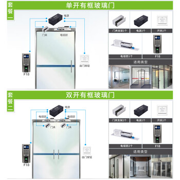 ZKT ECOZKTeco/熵基科技F18指纹门禁考勤一体机 大容量门禁系统主机