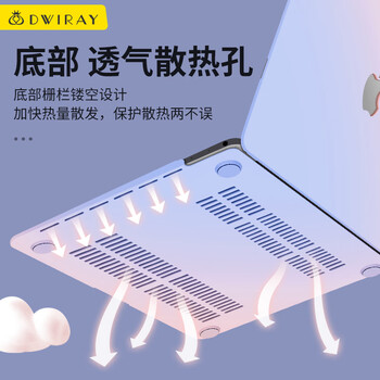 帝伊工坊适用苹果笔记本电脑保护壳新Macbook Pro14英寸保护套M1/M2/M3/M4 MAX渐变外壳A2442/A2779/A2992