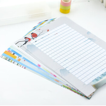 誉禾A4作文纸展示纸方格文稿纸小学生写作加厚信纸练习纸学习神器300格八款混装40张 5145