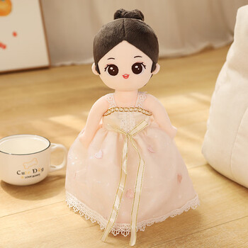 漂亮女孩公主布娃娃玩偶婚纱洋娃娃公仔套装裙子人偶毛绒玩具女孩大号