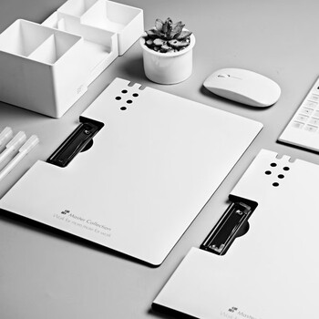 三木（SUNWOOD）名匠系列 A4横式发泡板夹加厚文件夹/资料册/会议报告夹/试卷资料收纳 白色 MC65