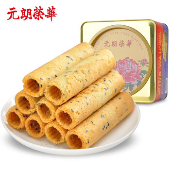 元朗荣华元朗荣华蛋卷芝麻鸡蛋卷450g 元朗荣华蛋卷芝麻鸡蛋卷450g 糕点饼干年货礼盒广东特产铁盒罐装休闲零食早餐送礼礼盒 行情报价价格评测 京东