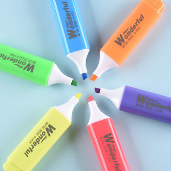 金万年荧光笔扁方形 手帐可用水性记号笔 重点醒目标记笔 彩色笔 -橙色(5支装)G-0520-005 金万年荧光笔扁方形 手帐可用水性记号笔 重点醒目标记笔 彩色笔 -橙色(5支装)G-0520-005