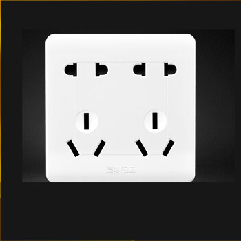 电工86型暗装开关插座面板二三插家用墙式电源 10十孔插座 jy