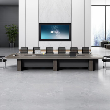 遇造会议桌长桌大型办公会议桌椅培训洽谈桌可定制  6米会议桌