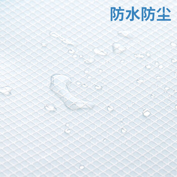 金得利A4透明网格双层文件袋塑料EVA拉链手提密封防水大容量高考小学生考试分类科目袋1个颜色随机FB6012