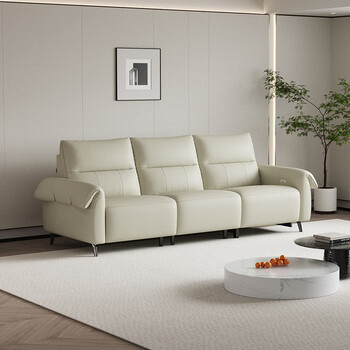 喜临门真皮沙发 电动功能沙发 新西兰头层牛皮客厅沙发 艾蒙塔-英伦灰