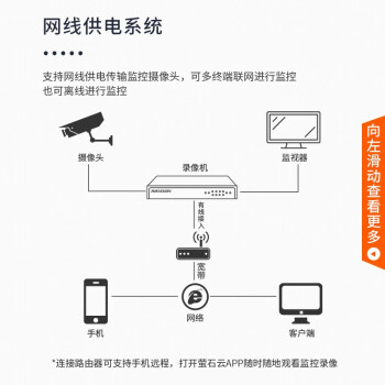 HIKVISION海康威视监控摄像头套装9路200万高清红外夜视室内外监控摄像机高清拾音网线供电带无硬盘B12HV2