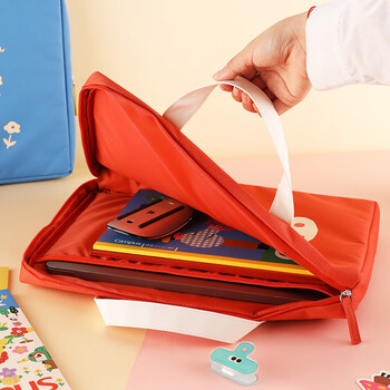 国誉（KOKUYO）【热门商品】Tyakasha塔卡沙联名Pad收纳包平板手提电脑补习袋适用14英寸 蓝色 1个 WSG-KB3M01-6