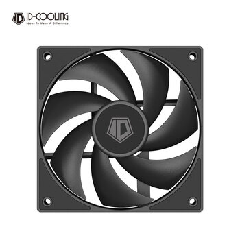 ID-COOLING （酷凛）12CM机箱风扇 黑色无光 FDB轴承  PWM温控散热 适用电脑CPU水冷风冷散热器改装 AF-125-K